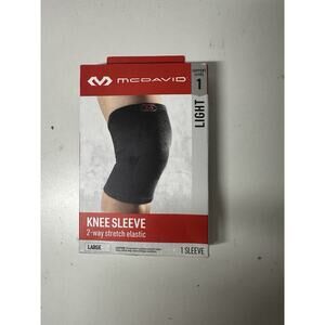 MACDAVID KNEE SUPPORT SLEEVE Large BLACK LEVEL 1